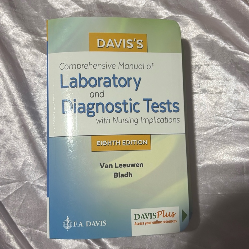 Comprehensive manual of laboratory and diagnostic test with nursing implications